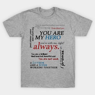 I love you, with other words - black T-Shirt